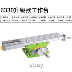 Mini DIY Cross Working Slide Compound Table Worktable for Drill Milling Machine