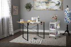 Sew Ready Dart Wood/Metal Multipurpose Machine Table Workstation Desk with Foldi