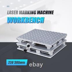 Table de travail X, Y Axis, 220300mm 2 Axes Banc de travail adapté à la machine de gravure laser à fibre
