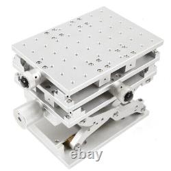 Table de travail en aluminium à axes XYZ 3D pour machine de marquage laser avec plateau de levage