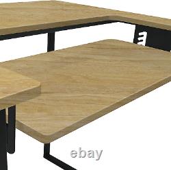 Table de travail polyvalente Sew Ready Dart en bois/métal avec table pliante